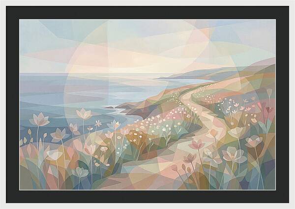 Coastal Path Lined With Wildflowers