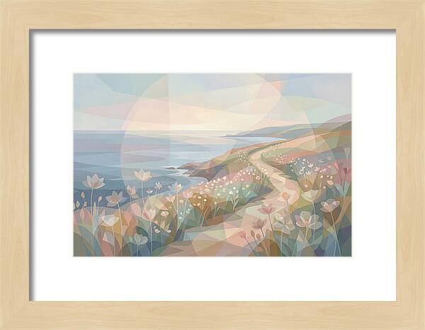 Coastal Path Lined With Wildflowers