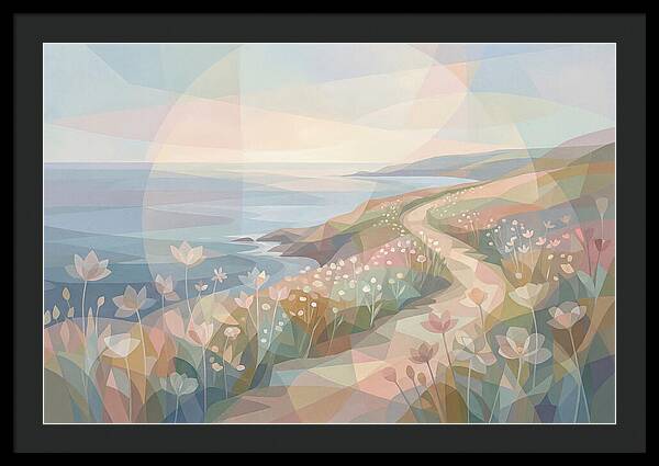 Coastal Path Lined With Wildflowers
