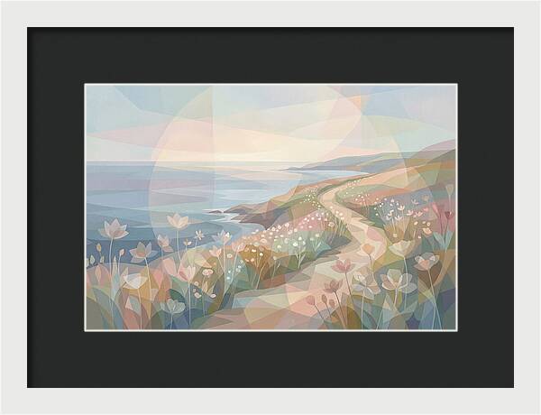 Coastal Path Lined With Wildflowers