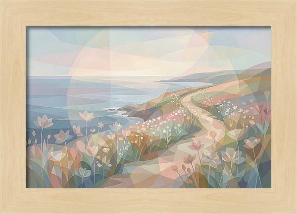Coastal Path Lined With Wildflowers