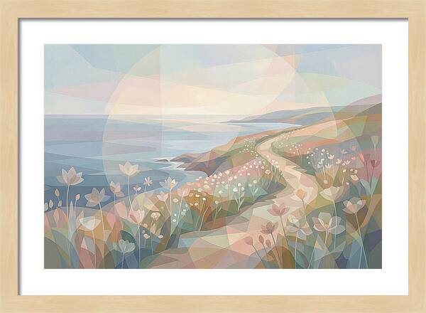 Coastal Path Lined With Wildflowers