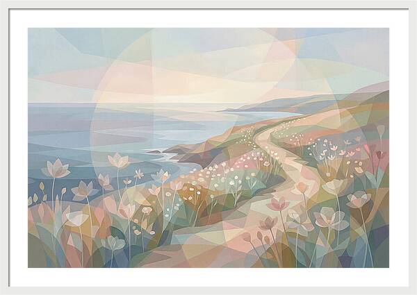 Coastal Path Lined With Wildflowers