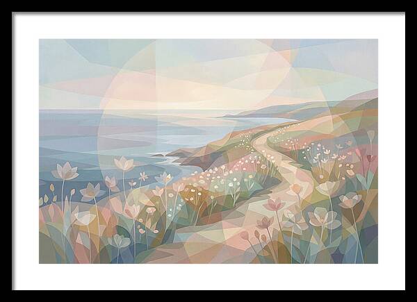 Coastal Path Lined With Wildflowers