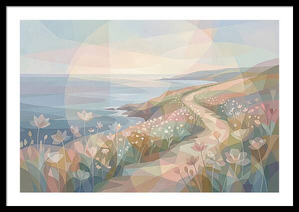 Coastal Path Lined With Wildflowers