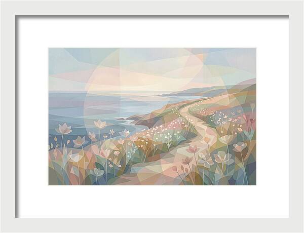 Coastal Path Lined With Wildflowers