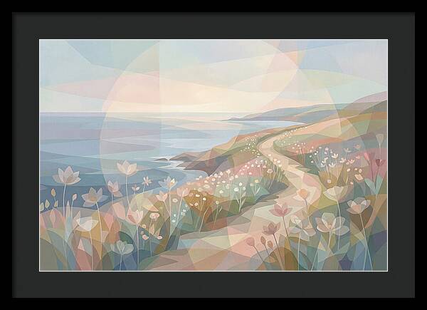 Coastal Path Lined With Wildflowers