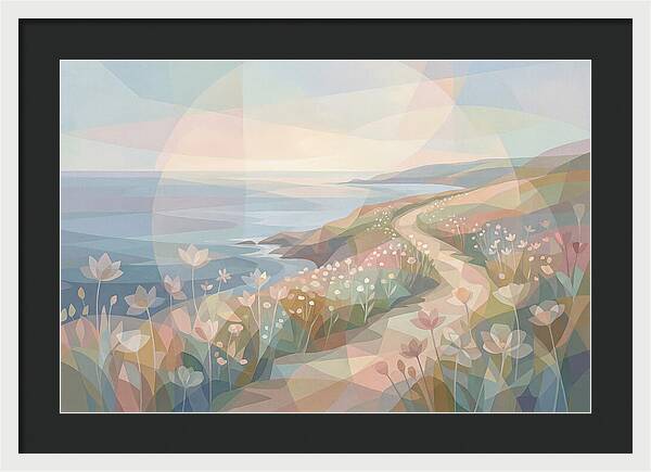 Coastal Path Lined With Wildflowers