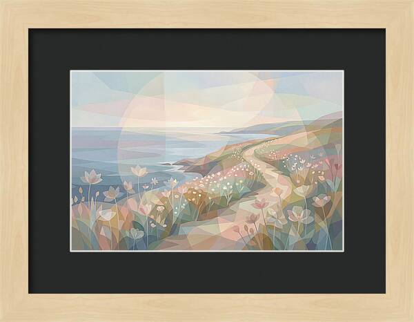 Coastal Path Lined With Wildflowers