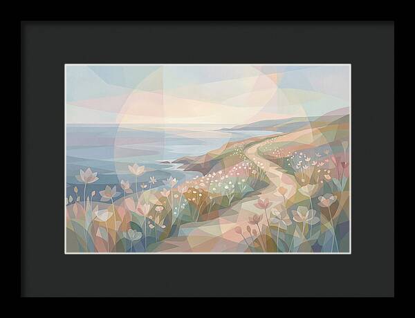 Coastal Path Lined With Wildflowers