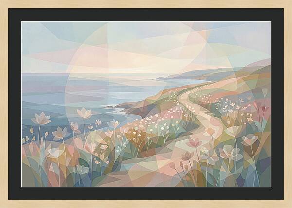 Coastal Path Lined With Wildflowers
