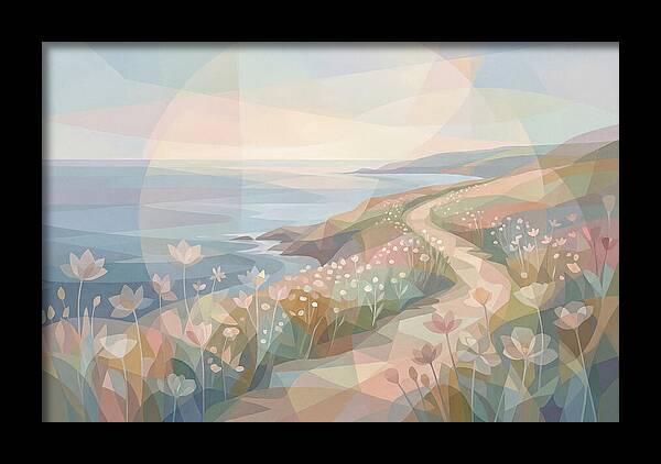Coastal Path Lined With Wildflowers