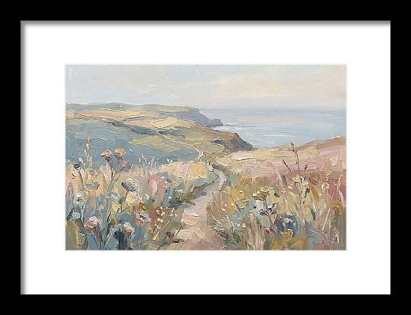 Coastal Path Through Wildflowers