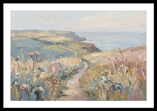 Coastal Path Through Wildflowers