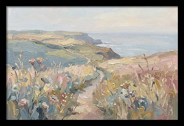 Coastal Path Through Wildflowers