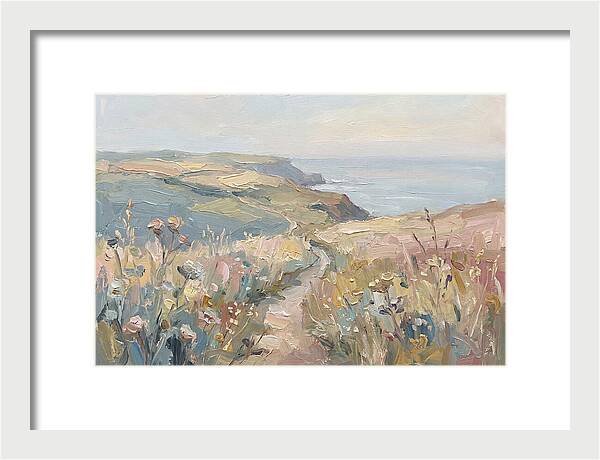 Coastal Path Through Wildflowers