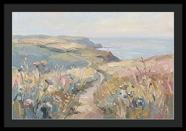 Coastal Path Through Wildflowers