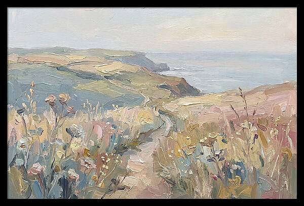 Coastal Path Through Wildflowers