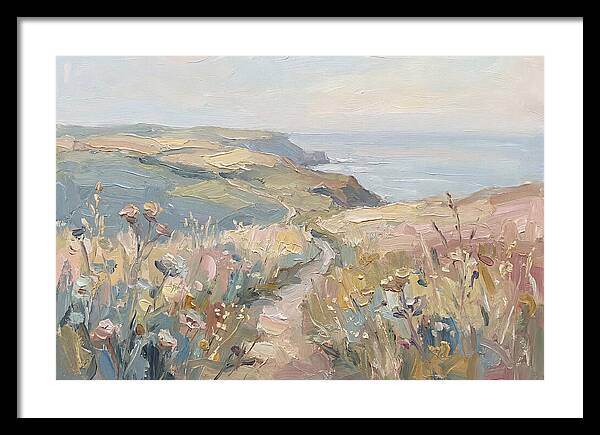 Coastal Path Through Wildflowers