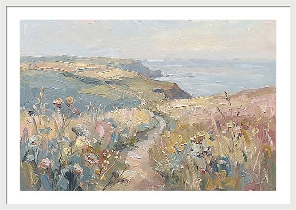 Coastal Path Through Wildflowers