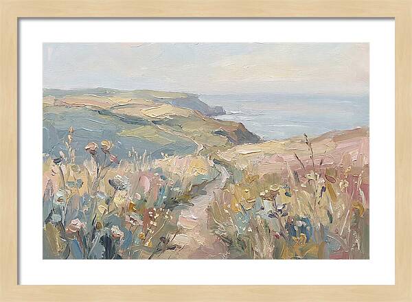 Coastal Path Through Wildflowers