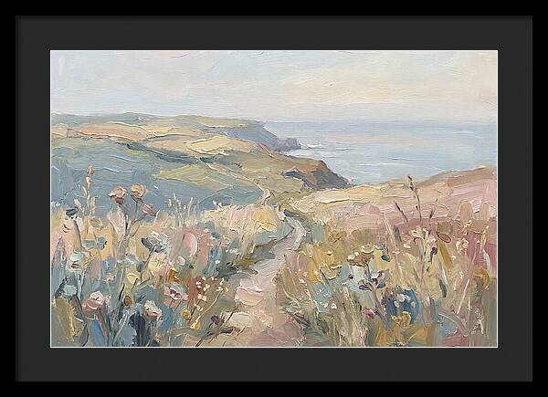 Coastal Path Through Wildflowers