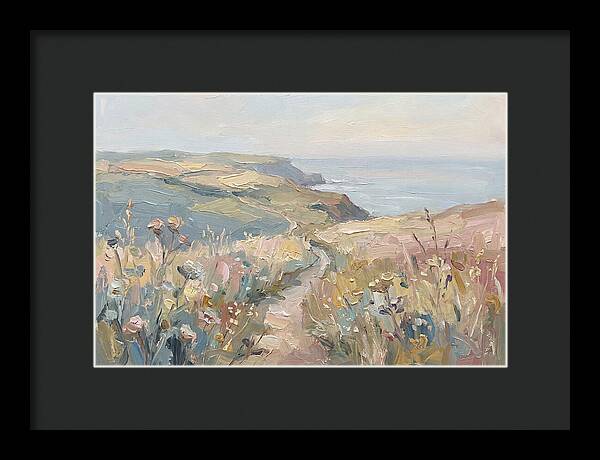 Coastal Path Through Wildflowers