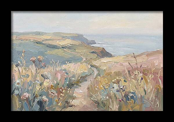 Coastal Path Through Wildflowers