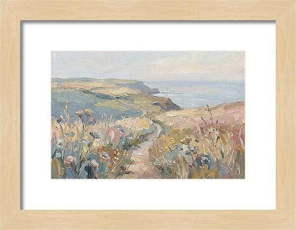 Coastal Path Through Wildflowers