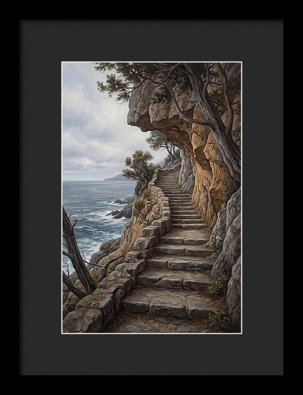 Coastal Pathway Through Cliffs