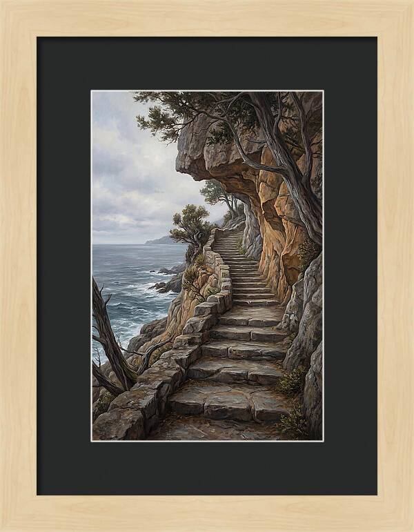 Coastal Pathway Through Cliffs