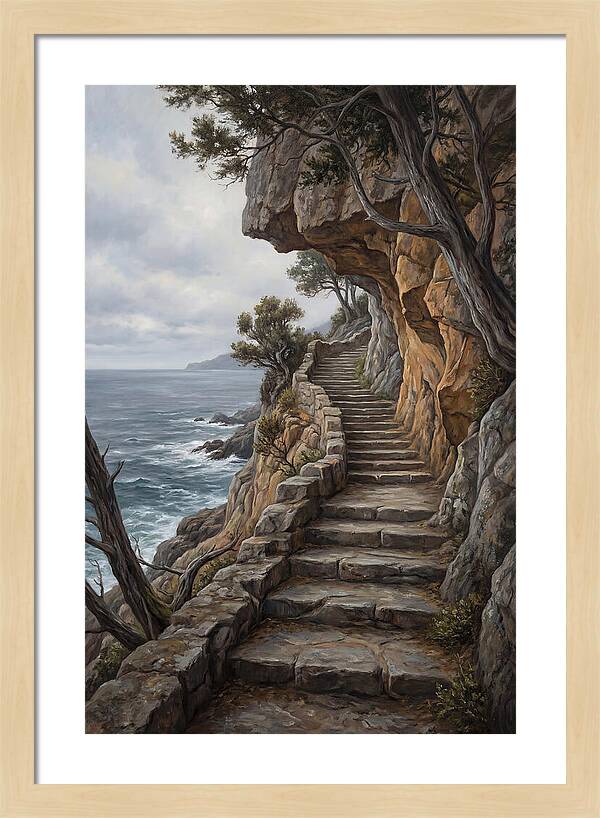 Coastal Pathway Through Cliffs