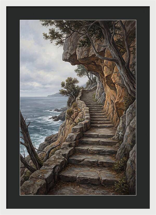 Coastal Pathway Through Cliffs