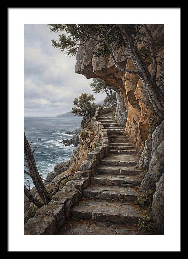 Coastal Pathway Through Cliffs