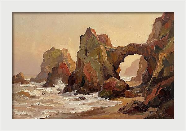 Coastal Rock Formations At Dusk