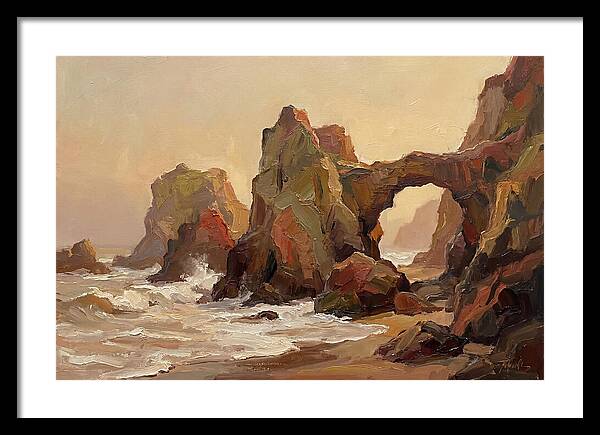 Coastal Rock Formations At Dusk