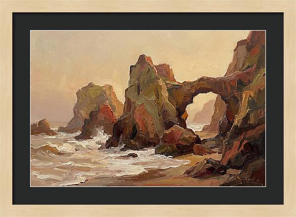 Coastal Rock Formations At Dusk