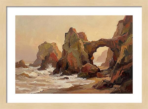 Coastal Rock Formations At Dusk