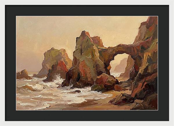 Coastal Rock Formations At Dusk