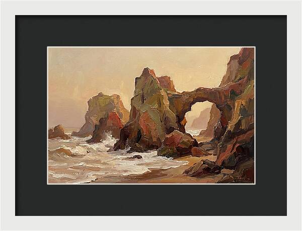 Coastal Rock Formations At Dusk