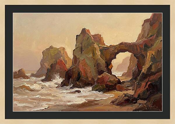 Coastal Rock Formations At Dusk