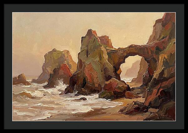 Coastal Rock Formations At Dusk