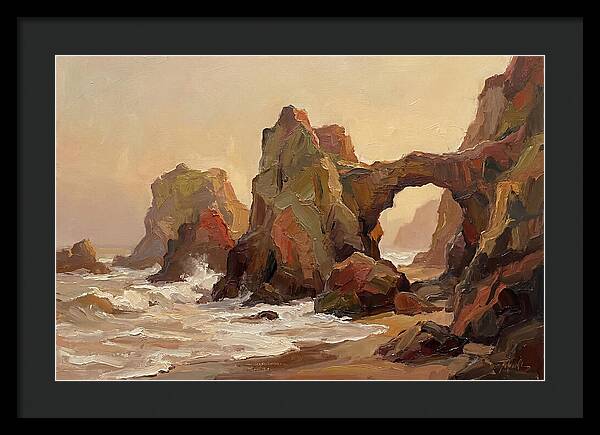 Coastal Rock Formations At Dusk