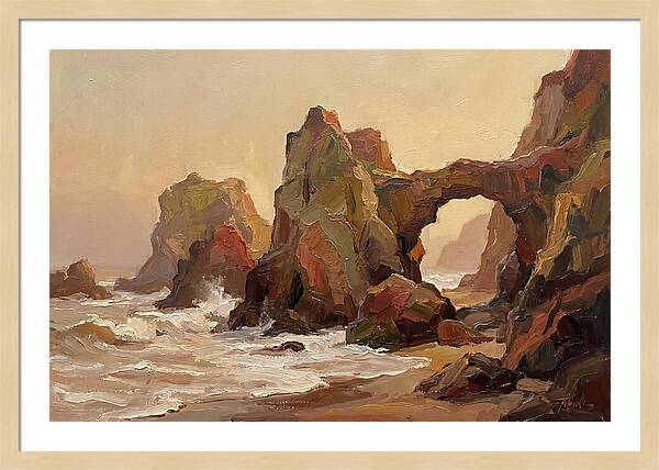 Coastal Rock Formations At Dusk