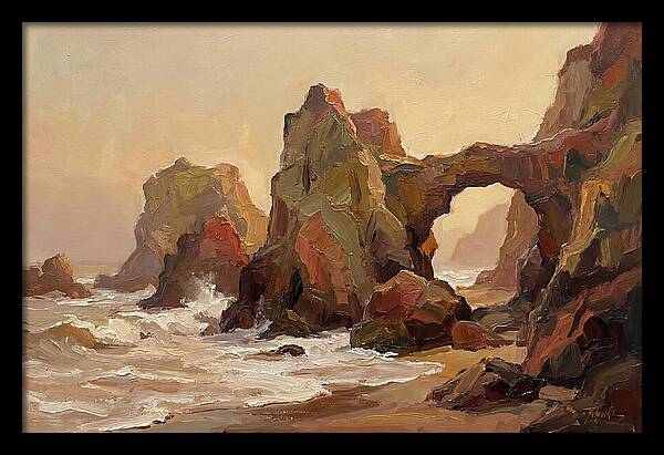 Coastal Rock Formations At Dusk