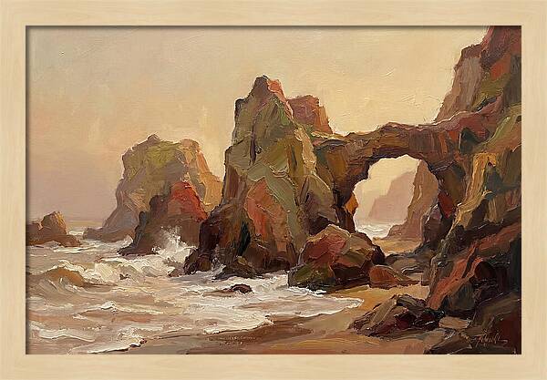 Coastal Rock Formations At Dusk