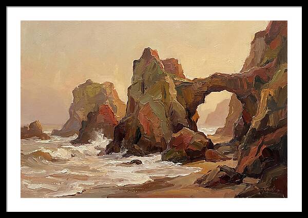 Coastal Rock Formations At Dusk