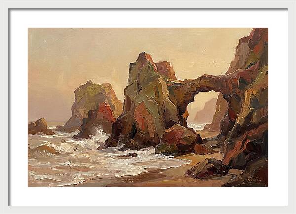 Coastal Rock Formations At Dusk