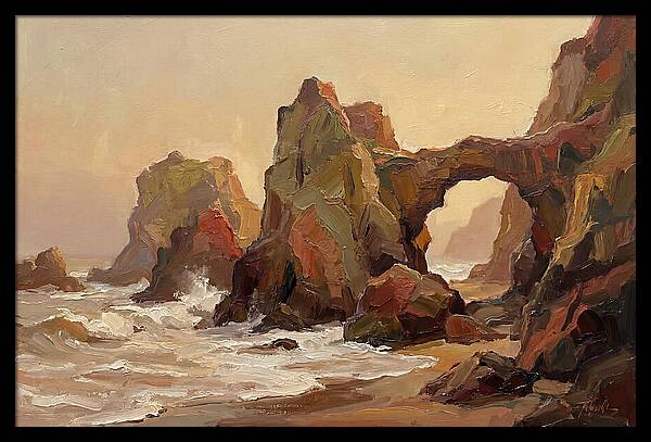 Coastal Rock Formations At Dusk