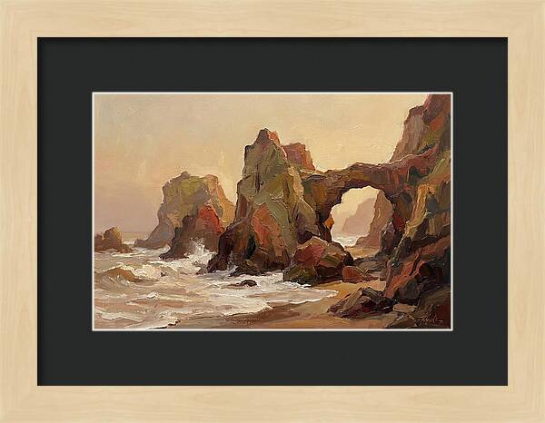 Coastal Rock Formations At Dusk